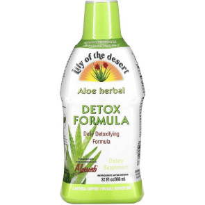 Lily Of The Desert Aloe Vera Juice Organic Herbal Detoxifying Formula 32 oz.