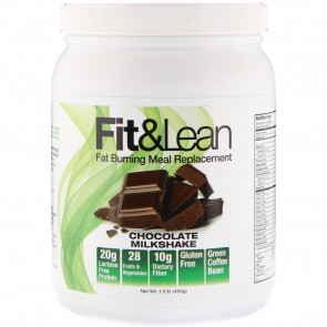 Fit and Lean Fat Burning Meal Replacement Chocolate Milkshake 1.0 lbs