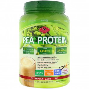 Olympian Labs Pea Protein Vanilla Bean 760 gram jar