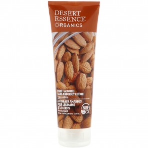 Desert Essence Organics Body Care Hand and Body Lotion, Almond 8oz.