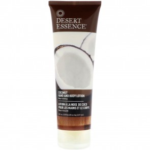 Desert Essence Hand and Body Lotion, Coconut - 8 fl oz tube