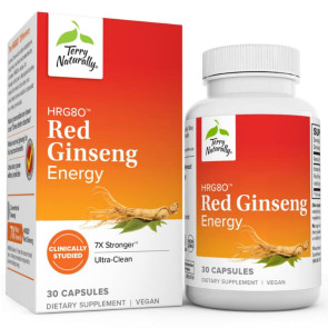 Terry Naturally HRG80 Red Ginseng Energy 30 Capsules