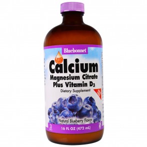 Bluebonnet Liquid Calcium Magnesium Blueberry