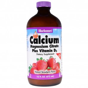 Bluebonnet Liquid Calcium Magnesium Strawberry