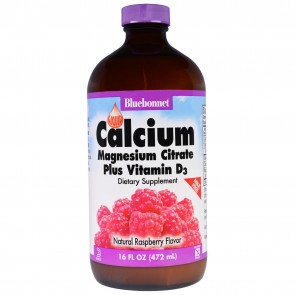 Bluebonnet Liquid Calcium Magnesium Raspberry