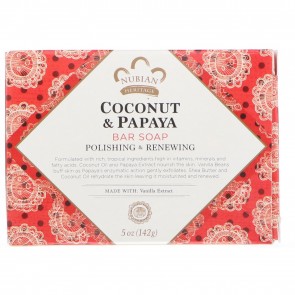 Nubian Heritage Coconut & Papaya Soap 5 oz