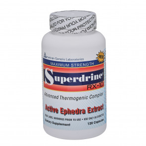 American Generic Labs Superdrine RX 10 With Ephedra Extract 120 Capsules