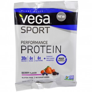 Vega Sport Performance Protein Berry Flavor Single Packet  1.5 oz 