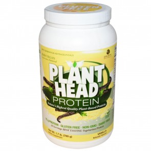 Genceutic Naturals, Plant Head Protein Vanilla 1.7 lb (780 g)