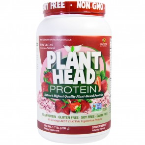 Genceutic Naturals Plant Head Protein Strawberry 1.7 lb.