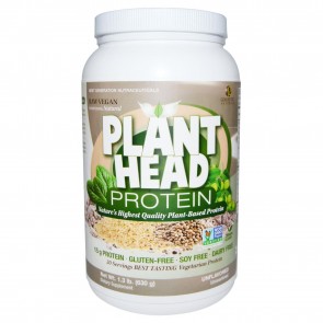 Genceutic Naturals Plant Head Protein Unflavored 1.3 lb (630 g)