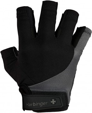 Harbinger BioFlex Real Leather Black/Gray (Small)