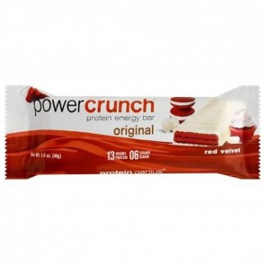 BNRG, Power Crunch Protein Energy Bar, Red Velvet, 1, 1.4 oz (40 g) Each