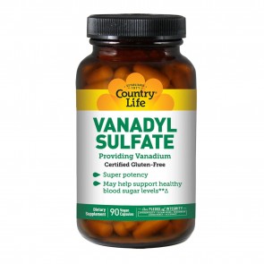 Country Life Vanadyl Sulfate Caps 5000 mcg 90 Vegetarian Capsules