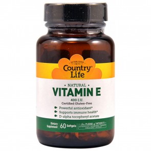 Country Life Natural Vitamin E 400 IU 60 Softgels