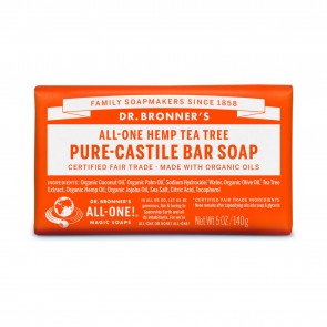 Dr. Bronner's Pure Castile Soap Bar Tea Tree 5 oz