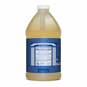 Dr. Bronner's Pure Castile Liquid Organic Soap Peppermint 1/2 Gallon