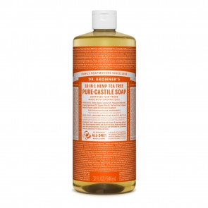 Dr. Bronner's Pure Castile Liquid Organic Soap Tea Tree 32 oz