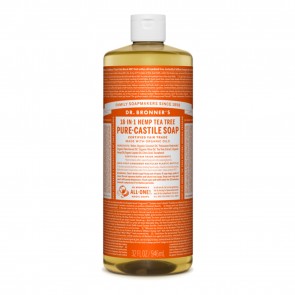 Dr. Bronner's Pure Castile Liquid Organic Soap Tea Tree 32 oz