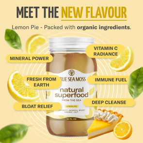 True Sea Moss, Sea Moss Gel, Lemon Pie, 16 fl oz (473 g)