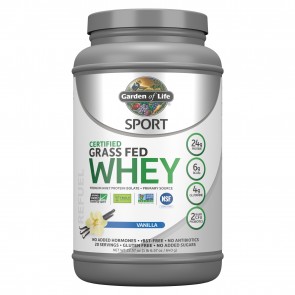 Garden of Life Sport Certified Grass Fed Whey Protein Vanilla 23oz