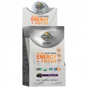 Garden of Life Sport Organic Pre-Workout Energy plus Focus Blackberry 12 Packets