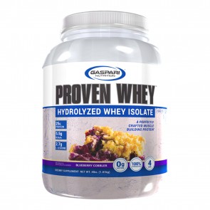 Gaspari Nutrition Proven Whey Hydrolyzed Whey Isolate Blueberry Cobbler 4 lbs