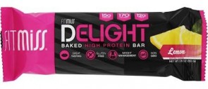 Muscle Pharm, Fit Miss Delight, Baked High Protein Bar, Lemon, 1 Bars, (50 g)