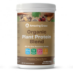 Amazing Grass Organic Plant Protein Blend Chocolate Peanut Butter 10 Servings