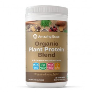 Amazing Grass Organic Plant Protein Blend Chocolate Peanut Butter 1.66 lb 