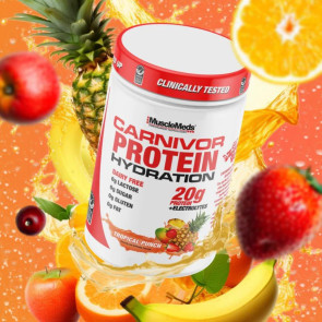 MuscleMeds Carnivor Protein Hydration Tropical Punch 20 Servings