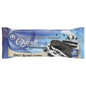 Quest Nutrition, QuestBar, Protein Bar, Cookies & Cream, 1, 2.1 (60 g) Each