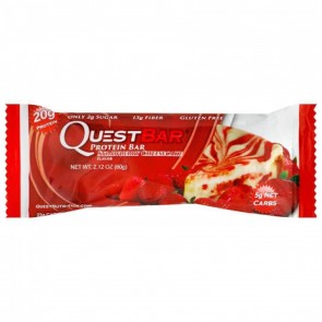 Quest Nutrition, QuestBar, Protein Bar, Strawberry Cheesecake, 1, 2.1 oz (60 g) Each