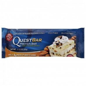 Quest Nutrition, QuestBar, Protein Bar, Vanilla Almond Crunch, 1, 2.12 oz (60 g) Each