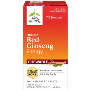 Terry Naturally HRG80 Red Ginseng Energy Chewables