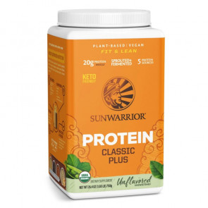 SunWarrior - Classic Plus Organic Plant-Based Protein Unflavored (1.65 lbs)