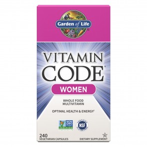 Garden of Life Vitamin Code Women Multivitamin 240 Vegetarian Capsules